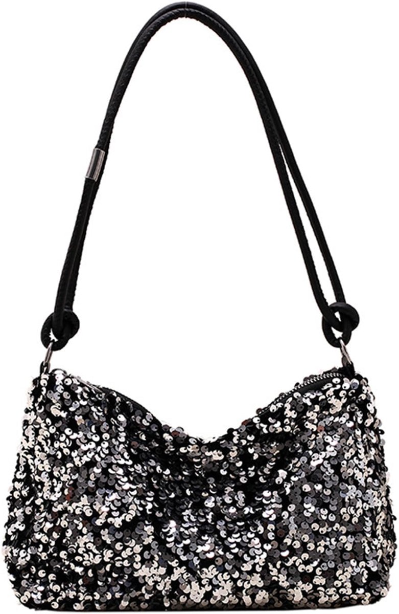 Clutch tas met pailletten - elegante schoudertas - bling sequins - perfect voor bruiloften - SnelShoppen
