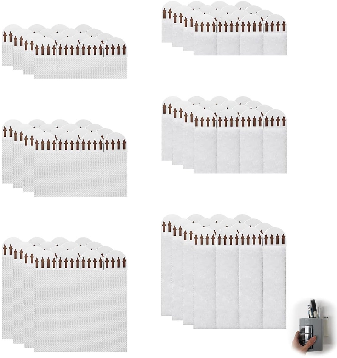 Hanglussen zonder boren - Waterproof witte plakstrips - 36 paar voor foto’s en decoraties - Eenvoudig te gebruiken - SnelShoppen