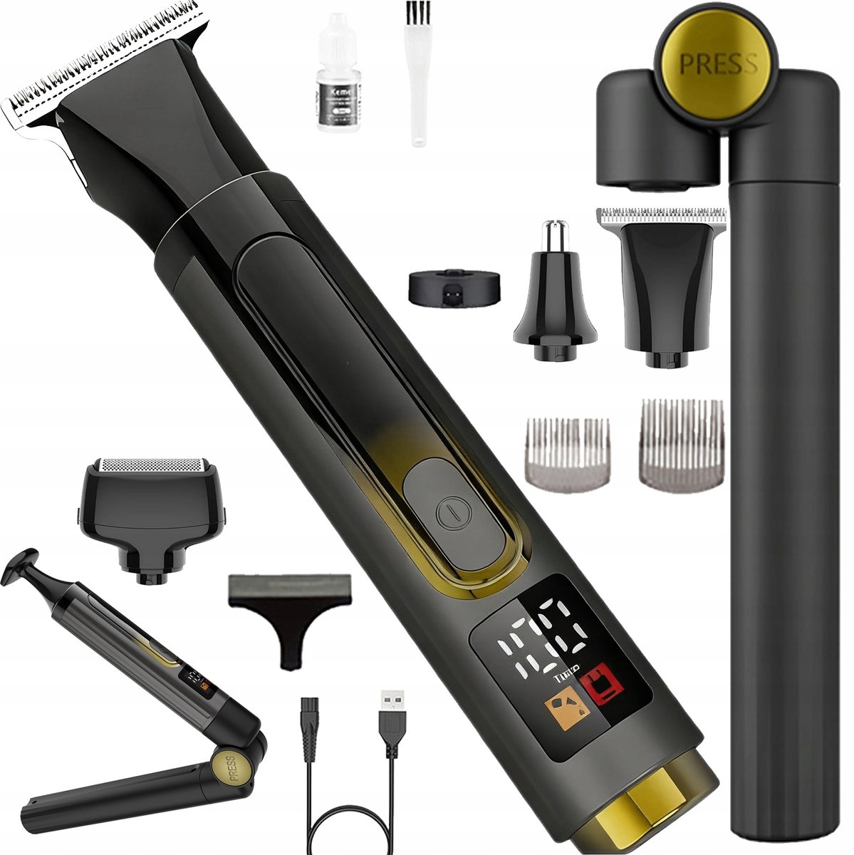 4-in-1 Elektrische Rugscheerapparaat & Bodytrimmer - Oplaadbaar