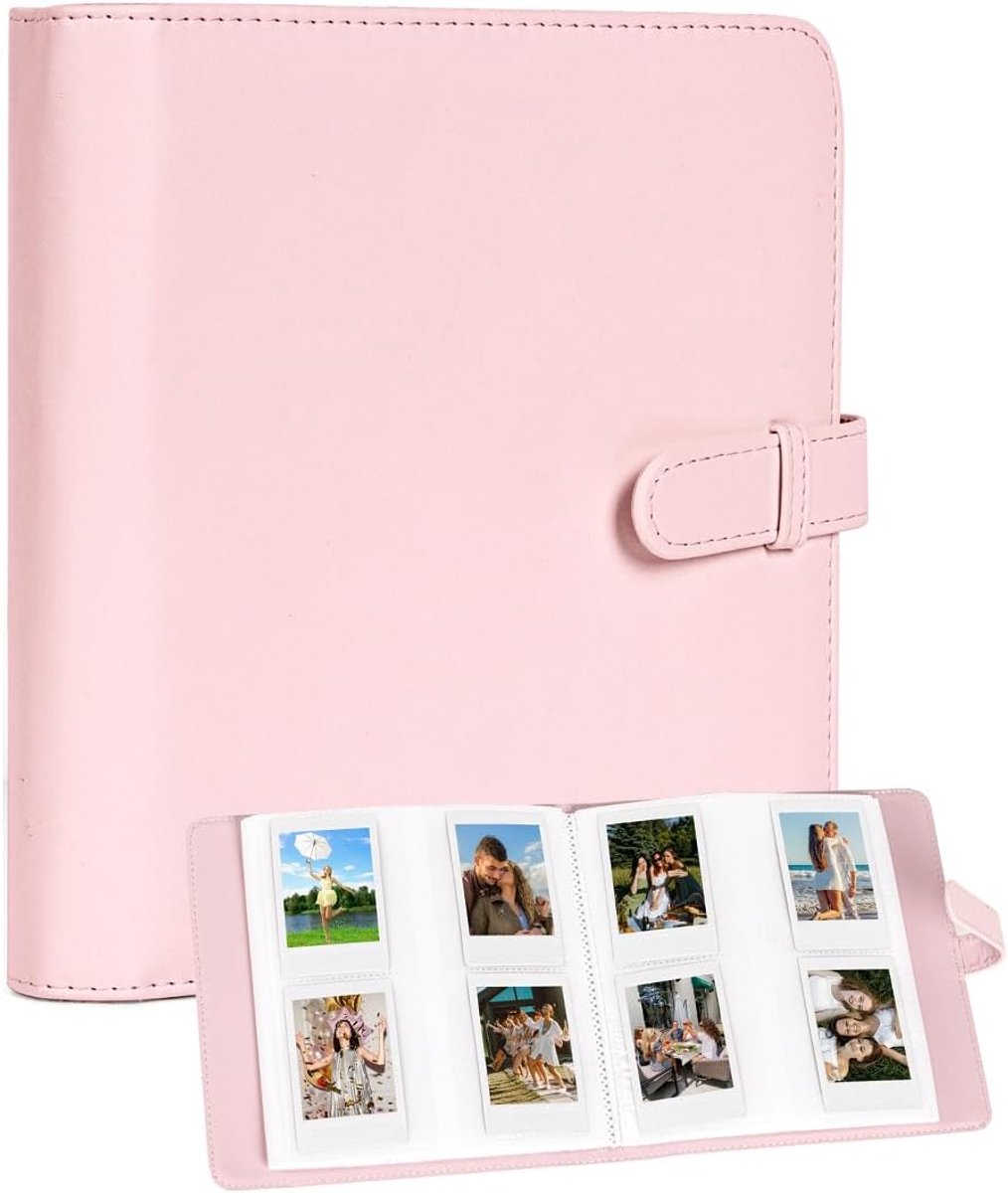 Fotoalbum 288 Compartimenten - Vierkant - Roze - Bewaar je mooiste herinneringen - ShopVlot