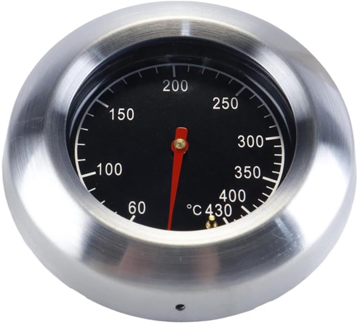 Barbecue thermometer 60-430°C - RVS met glazen deksel - Voor alle grills en rokers - Eenvoudig te installeren - ShopVlot