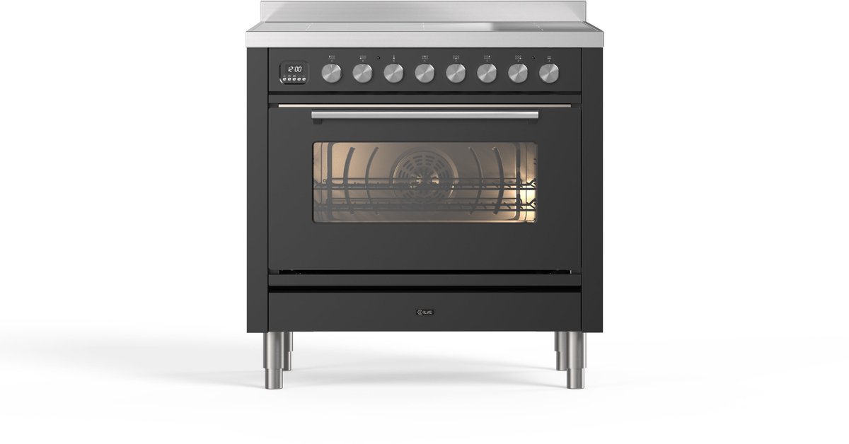 Ilve inductie fornuis 91,1 cm 1 oven mat-grafiet