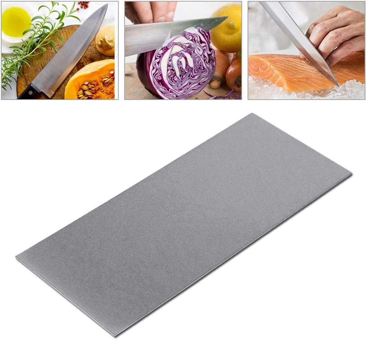 Mes slijpsteen 80-3000 grit - rechthoekig en dun - diamantcoating - ideaal voor outdoor keuken - ShopVlot