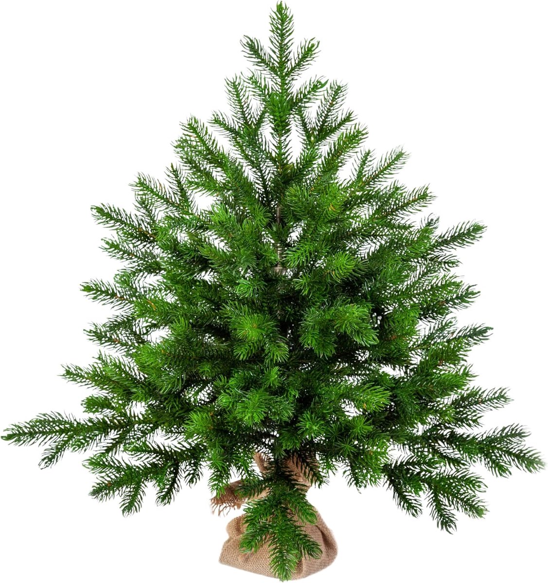 EveXmas Altair Kunstkerstboom, 65 cm, klassiek groen, 62 takken, 100% PE-punten, inclusief standaard, zaklinnen
