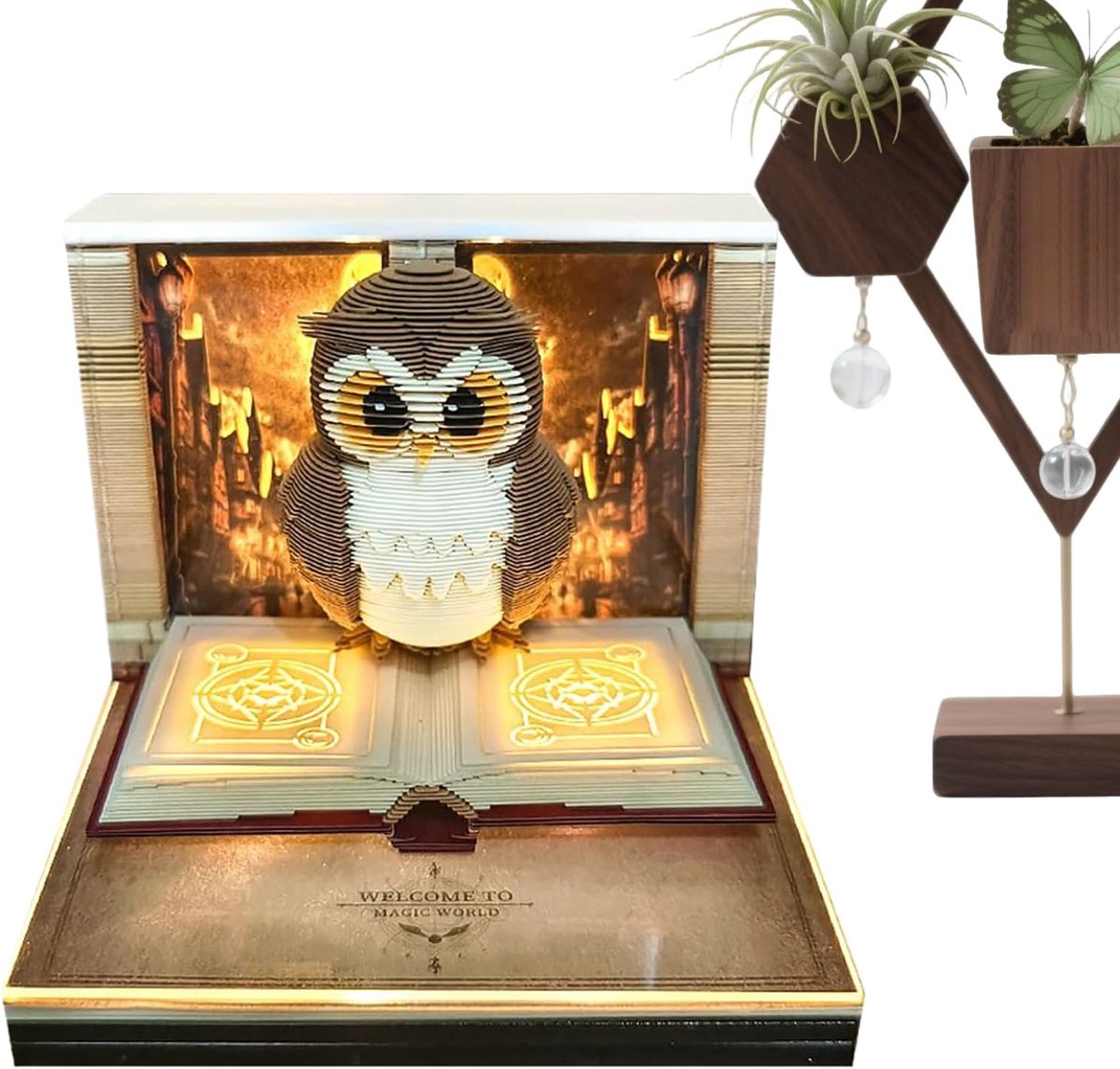 3D Memoblok Kalender 2026 Uilvormig Zelfklevend Afscheurbaar Memoblok | 3D Afscheurbaar Mini Bureaukalender Voor Thanksgiving, Kerstmis, Housewarming, Kantoren, Bureau Decoratie