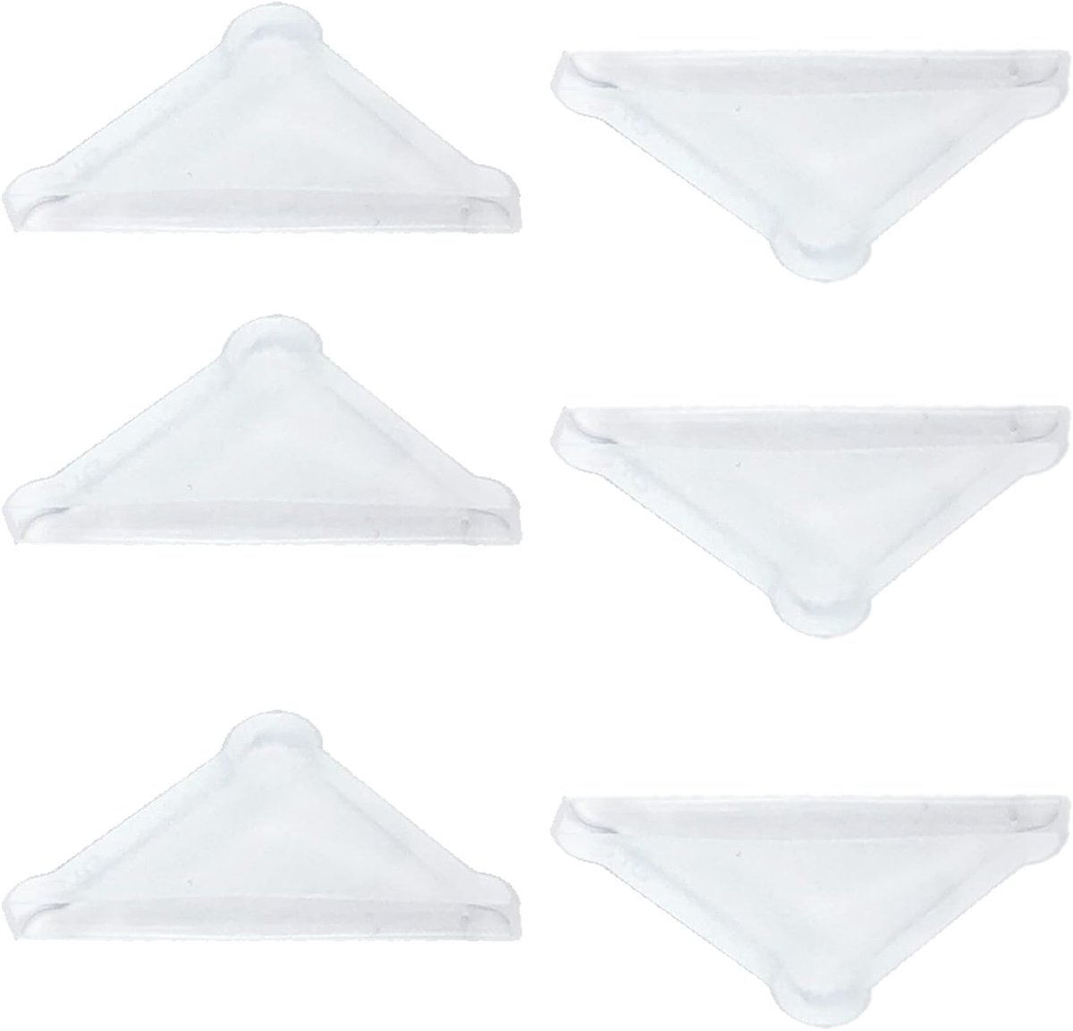 5 mm glazen hoekbeschermkussens wit voor transportbescherming scherp glas spiegel keramische tegels drievoudig gevormde hoekafdekkingen 20 stuks