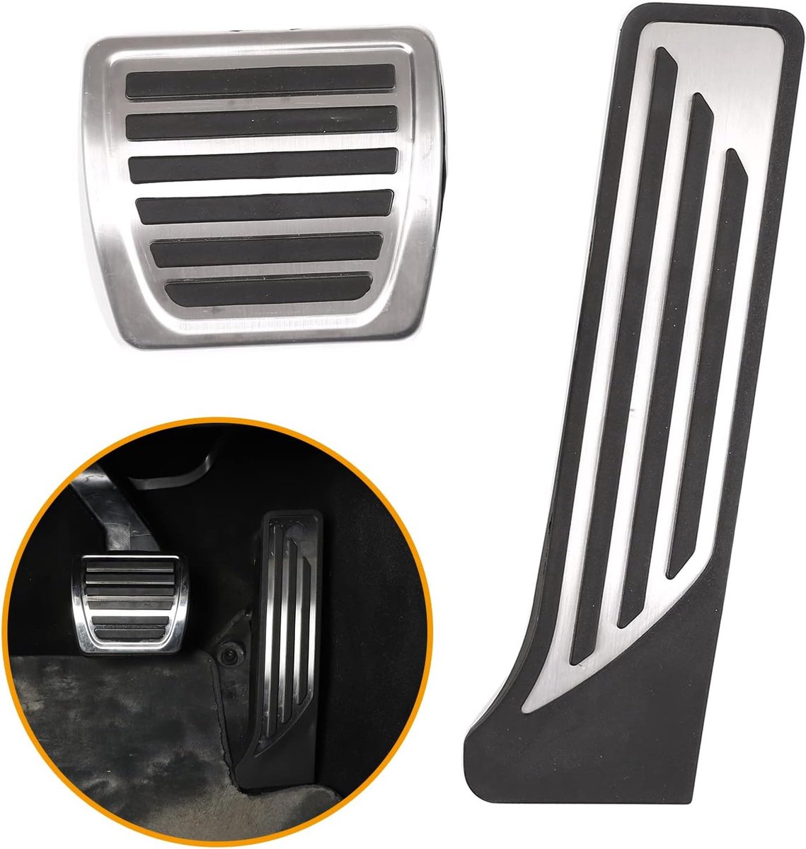 Brandstof rempedaal afdekkingen auto accessoires voor Giulia Stelvio 2017 2018 2019