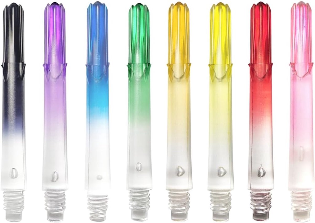- l-shaft lock straight n9 twincolor - transparant groen
