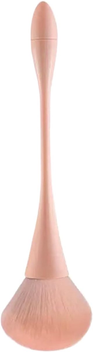 Cosmetica-applicator met en borstelharen, borstel voor rouge, bronzer, highlighter, thuis, reizen, feest, bruiloft, afspraak enz