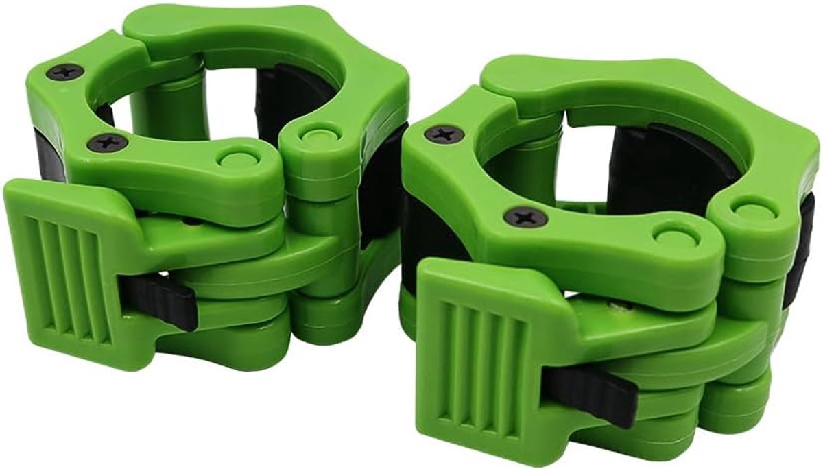 Barbell clamps 2 stuk - snelontgrendelbare klemmen - 2 inch gewichthefbars - maximale veiligheid en stabiliteit - SnelShoppen