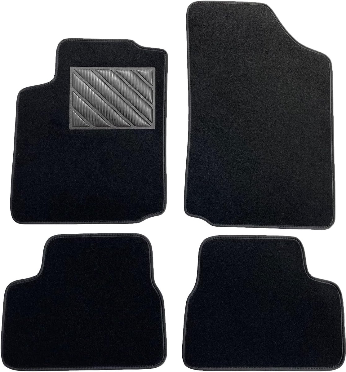 Autovloermatten Citroen C3 I 2002-2009 - Hielbeschermer van versterkt rubber - Antislip onderkant - SnelShoppen