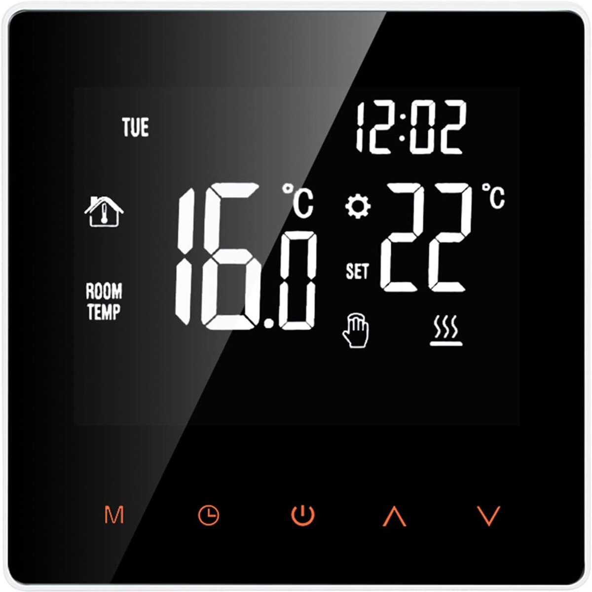 Digitale thermostaat - LCD touchscreen - programmeerbaar voor vloerverwarming - ideaal voor thuis en kantoor - SnelShoppen