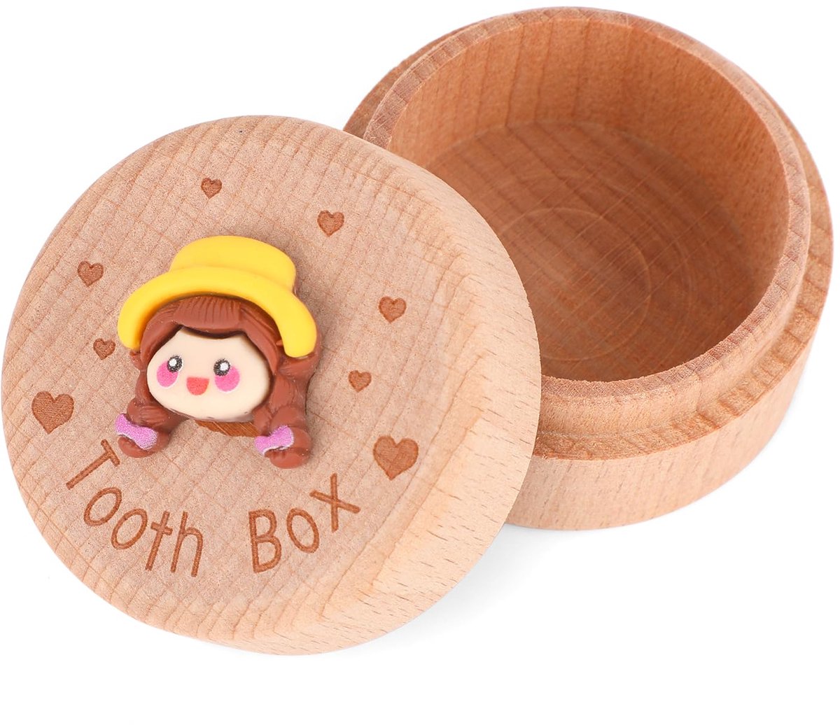 Baby tandenfee doosje - 3D gesneden hout - verloren tanden bewaren - uniek cadeau voor kinderen - ShopVlot