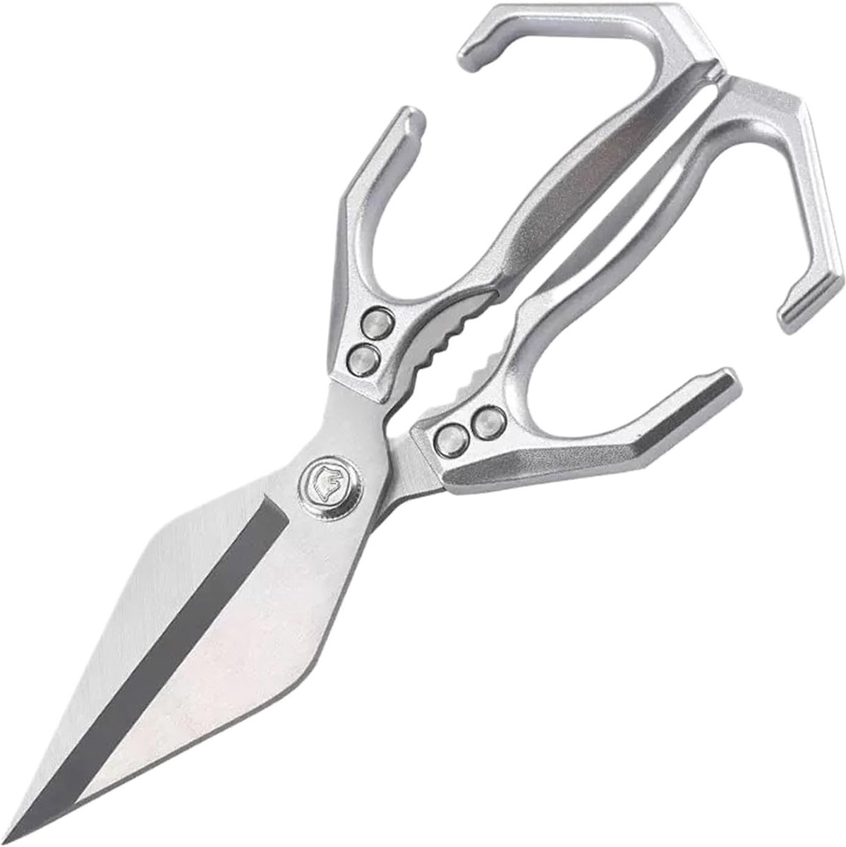 Keukenschaar - Vleesschaar - Wildschaar - Gevogelteschaar - Kruidenschaar - Multifunctioneel - Zilver