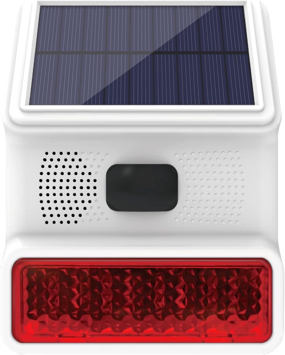 Alarm sirene - zonne-energie - LED-indicator - bescherm je huis slim - SnelShoppen