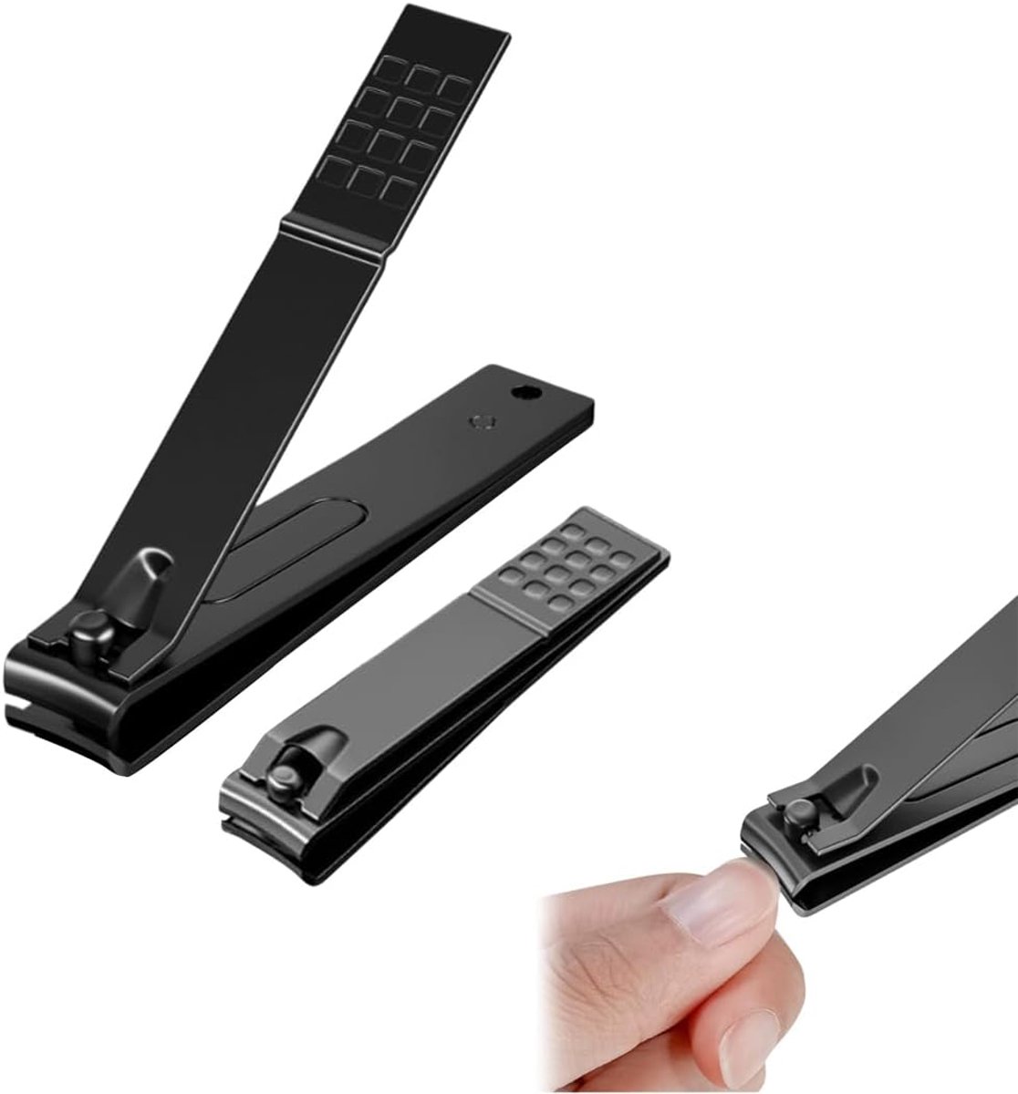 Nagelknipper met brede opening - roestvrij staal - scherp en duurzaam - eenvoudig nagelverzorging - SnelShoppen