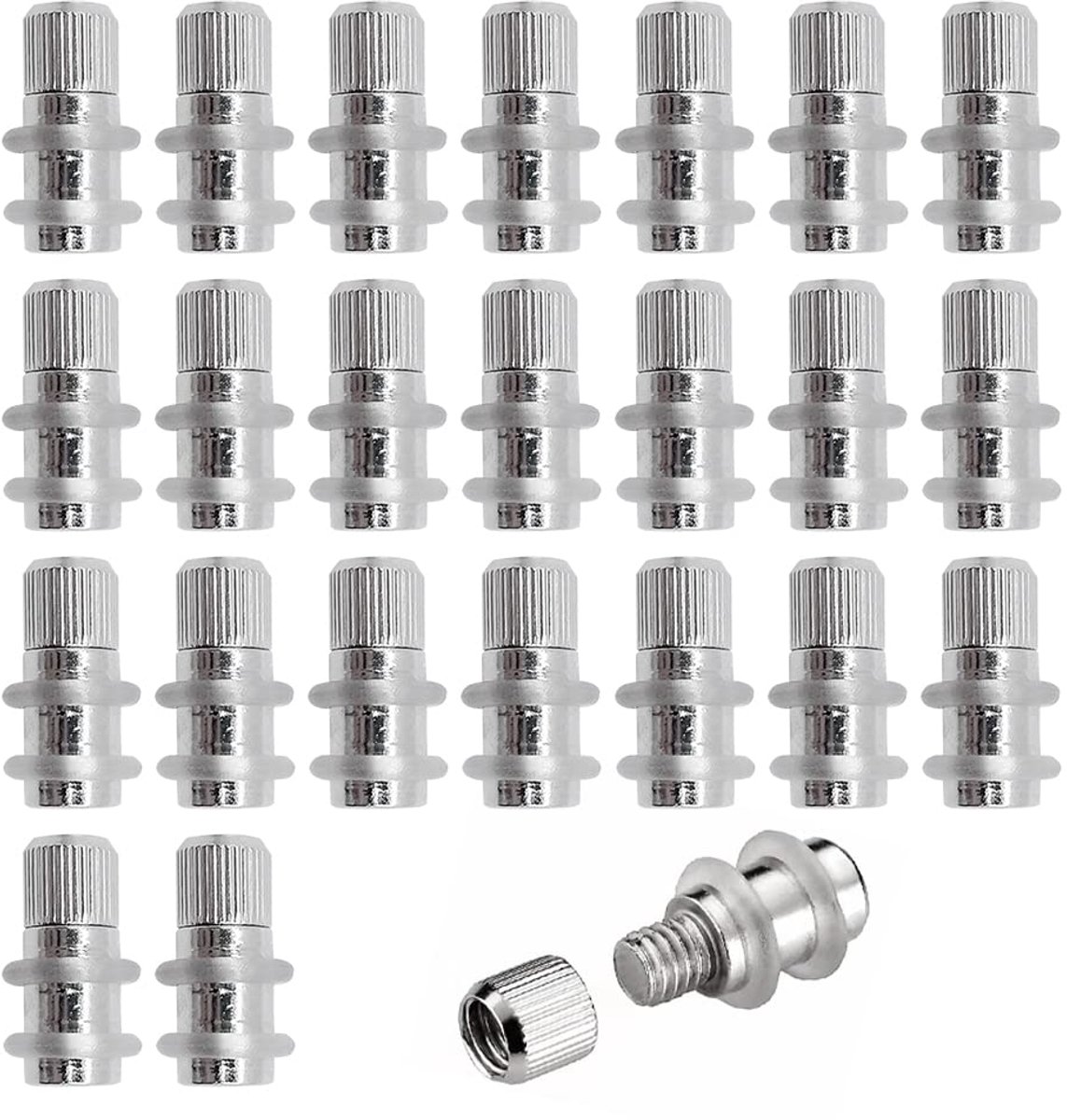 Kastplanksteunen 20x8mm - Vernikkeld ijzer - Duurzaam en roestbestendig - Voor keukenmeubels - SnelShoppen