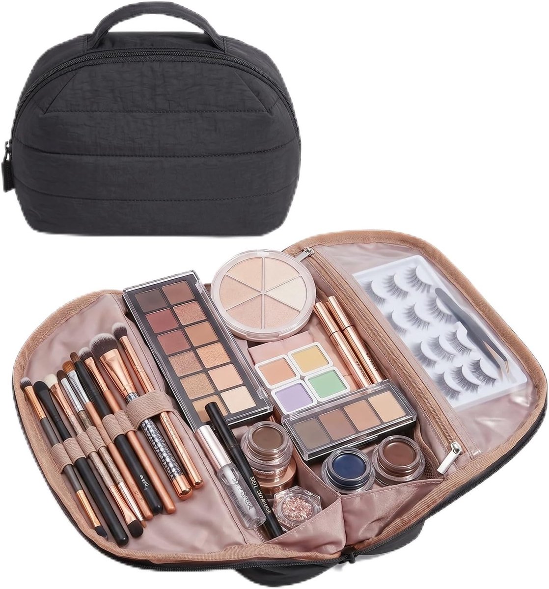 Make-up tas - draagbaar - waterdicht - ideaal voor kwasten en toiletartikelen - SnelShoppen