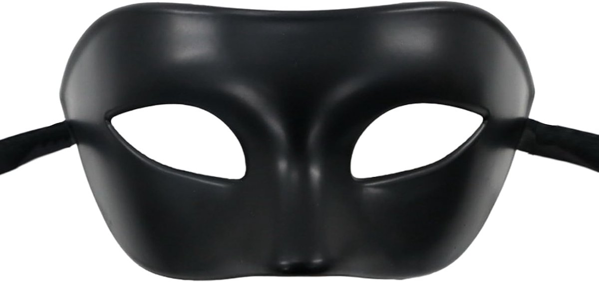 Zwart Masker - Klassiek Venetiaans - Halve Gezichtsbedekking - Perfect voor Feestjes - SnelShoppen