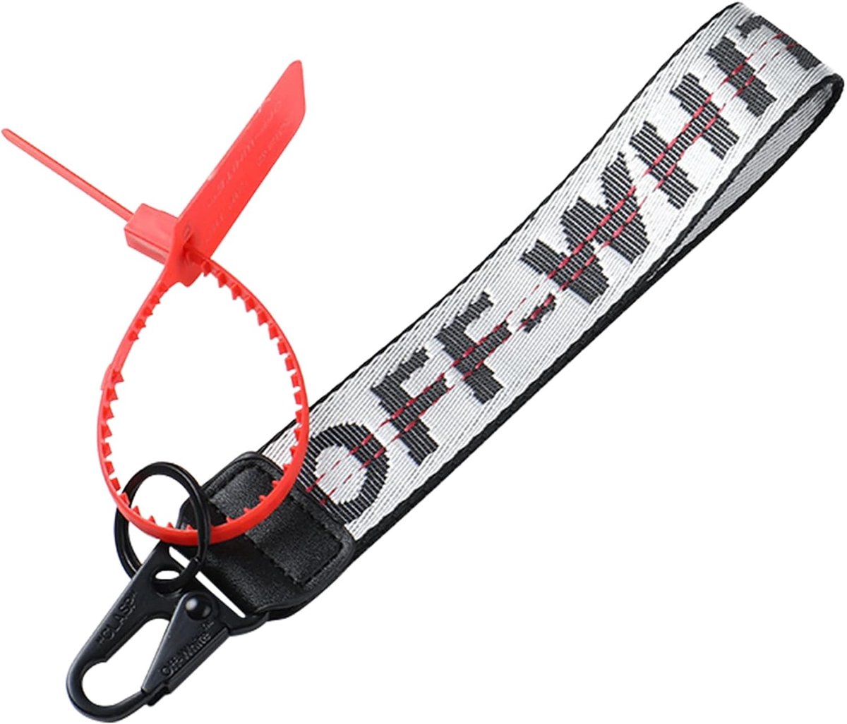Pols Lanyard Sleutelhanger - Intrekbare Polsband - Canvas Mode Brief - Voor Autosleutels en Mobiele Telefoon - ShopVlot