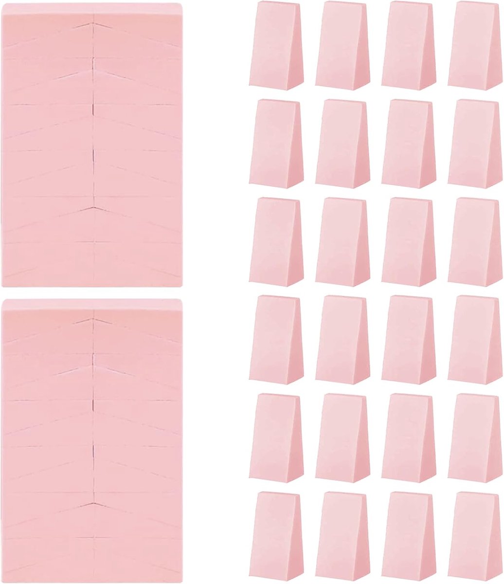 Makeup spons set 72-delig - kleine driehoekige sponsen - voor vloeibare en poeder foundation - ShopVlot