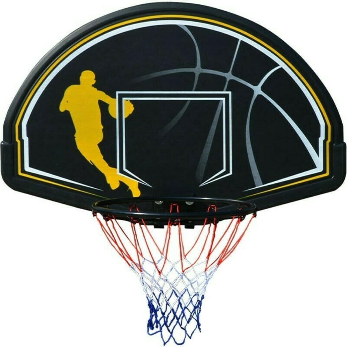 Basketball bord 110 x 70 cm - Polyethyleen - Sportief ontwerp - Geschikt voor thuisgebruik - ShopVlot