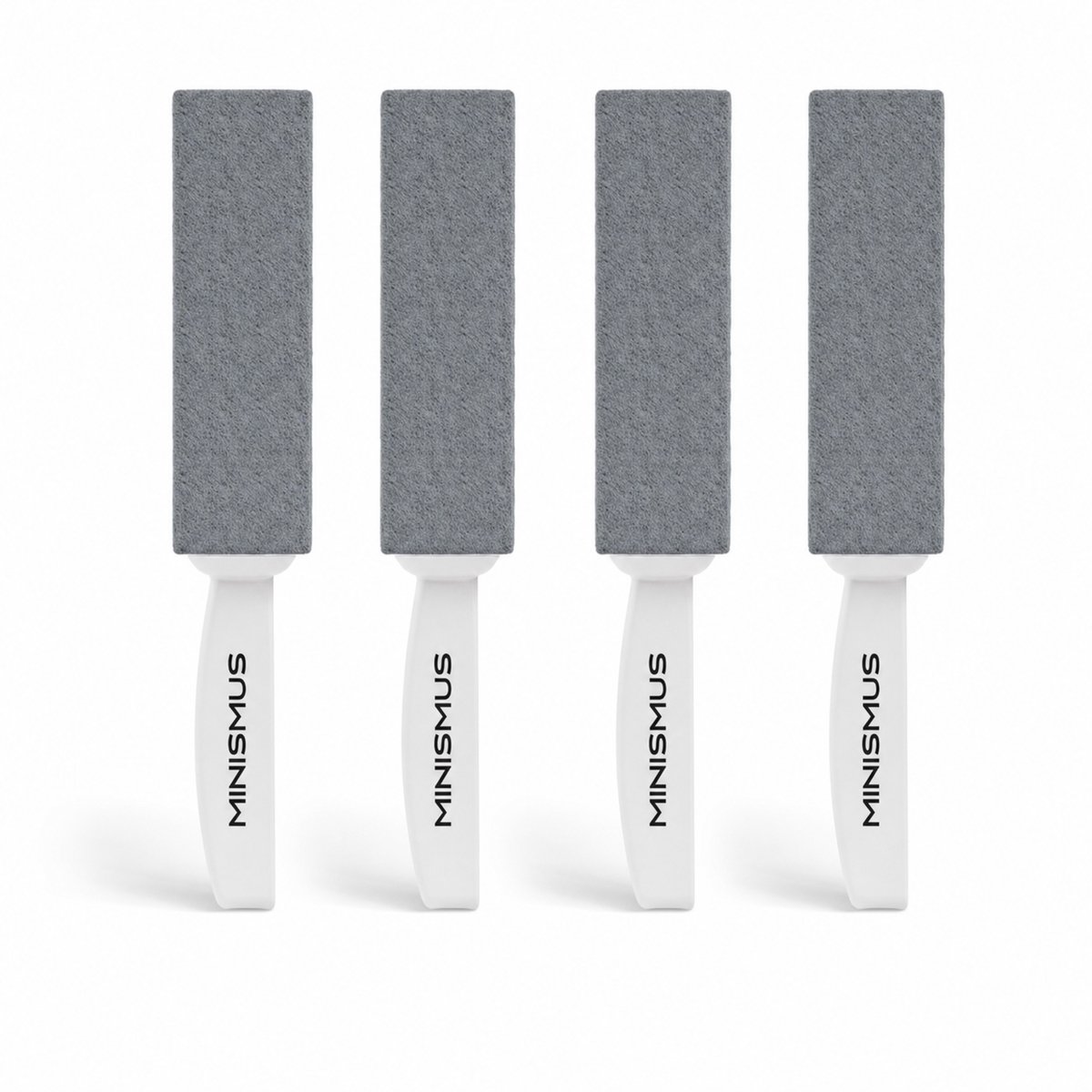Minismus WC Borstel Puimsteen 4-Pack - Toiletborstel Zonder Krassen - Verwijdert Kalkaanslag en Urinesteen