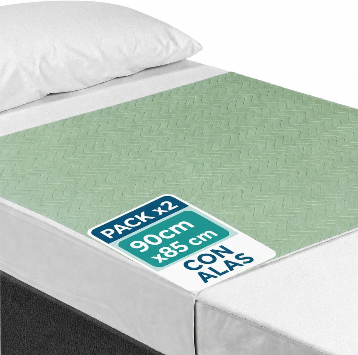 Incontinentie bedbeschermers 90 x 85 cm - wasbare matten - 4-laags waterdicht - optimale vochtabsorptie - ShopVlot