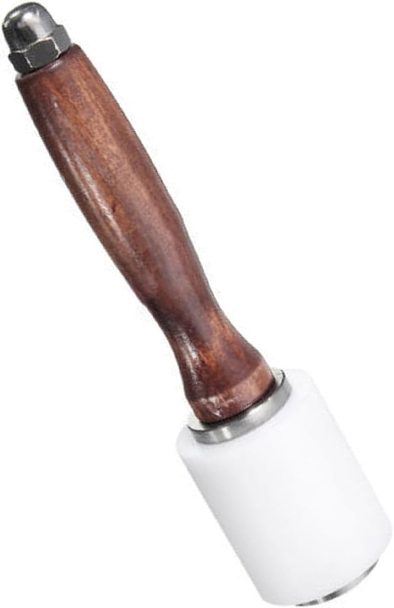 Leren Hamer DIY - Nylon met Houten Handvat - Sterke Impact voor Houtbewerking - SnelShoppen