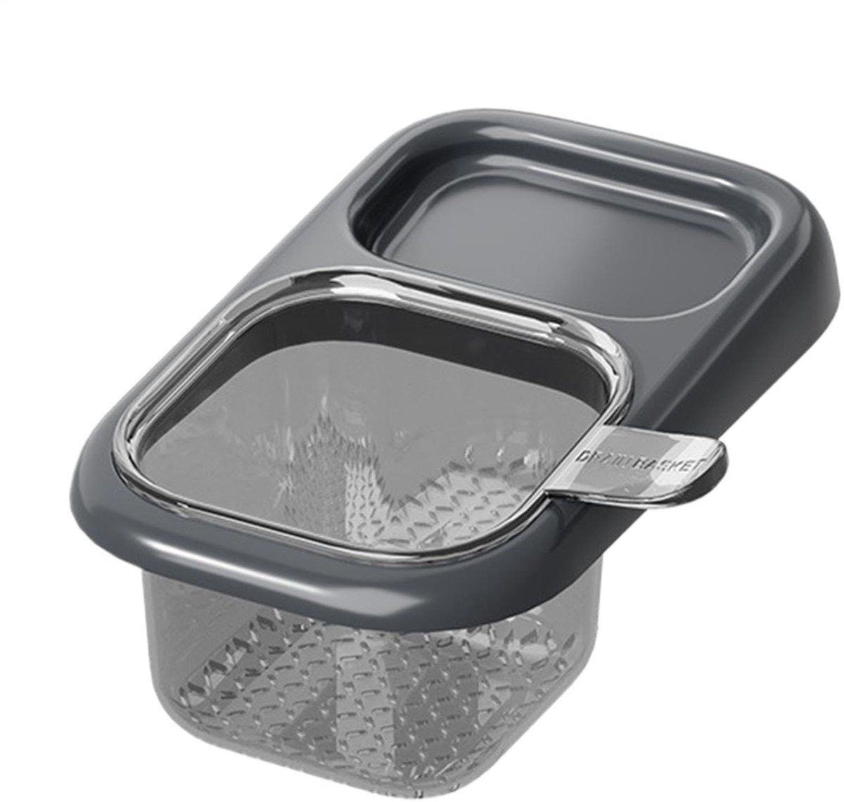 Gootsteenfilter - magnetisch hoekafvoermand boorloos 22x13x8,5cm vangt etensresten voor gootsteen afwasbak dagelijks keukenonderhoud