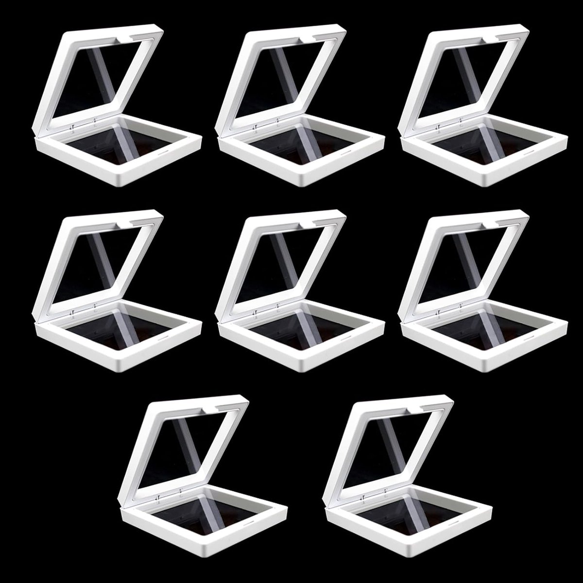 Displaycase 3D Floating - 8 Stuks - Elastische Membrane - Voor Sieraden Weergave - SnelShoppen
