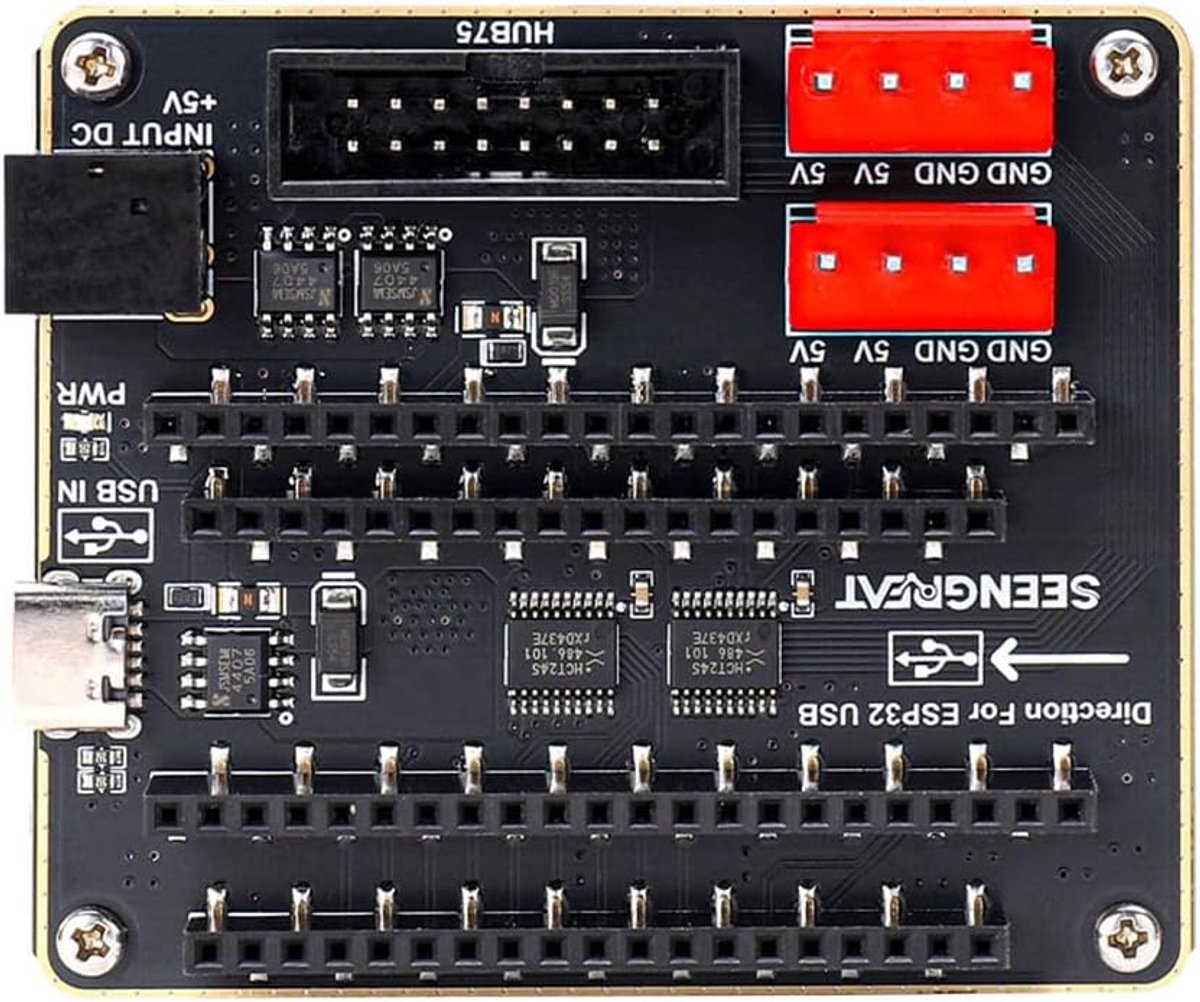 RGB Matrix Adapter Expansion Board for ESP32-S3-DevKitC-1 & ESP32-DevKitC- USB Type-C Interface, GPIO Expansion Module - ShopVlot