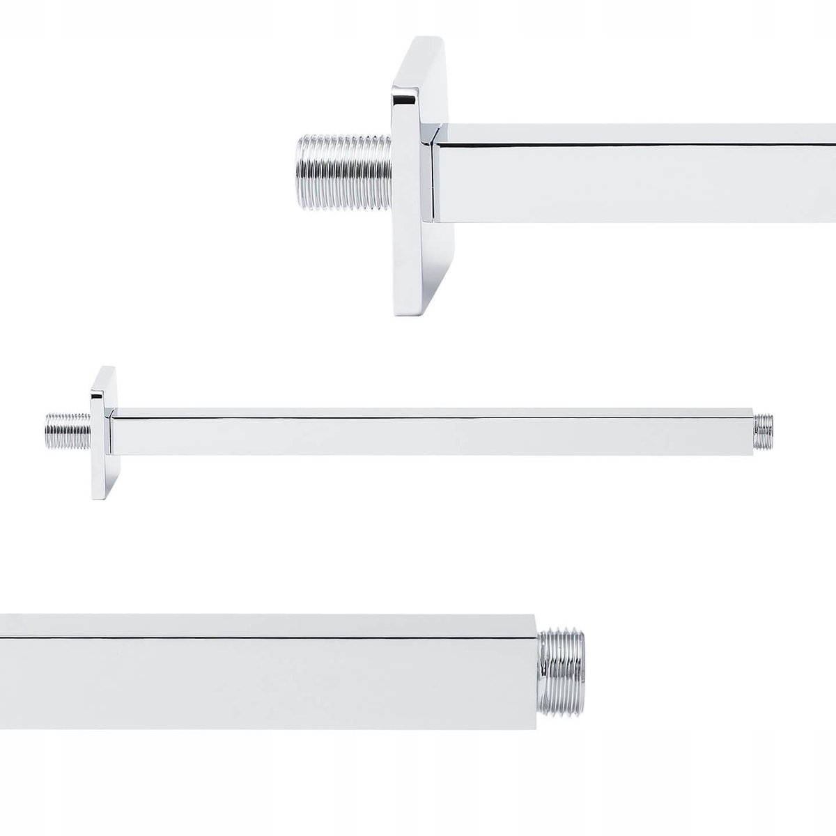 Sannit Douchearm 36cm Vierkant Chroom Basis