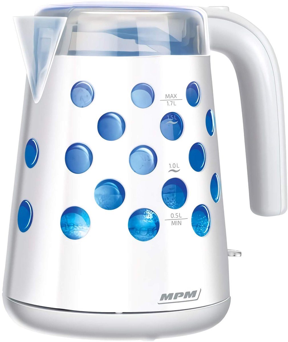 Elektrische waterkoker 1,7 l - BPA-vrije kunststof - 360° draadloos - Automatische uitschakeling - SnelShoppen