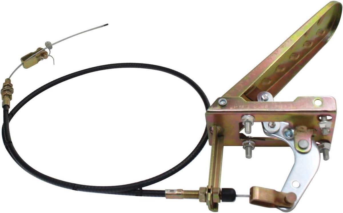 gashendel pedaal met kabel voor tractor graafmachine laadmachine landbouwvoertuig gaskabel gaspendaal boot buitenboordmotor gasklep acceleratie controller (2,5 m kabel met pedaal)