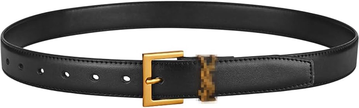 modieuze riem van PU-leer, elegante riem met klassieke gouden gesp, verstelbare riem voor jurk, broek, jeans, mantel, jurken
