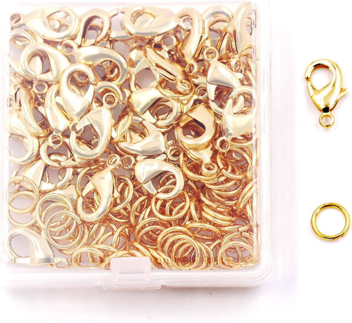 Sieradenonderdelen Kit met voor sieraden maken, open springringen en kreeft sloten met tang voor armbanden Kettingen Makin, B5 Uitstekende kwaliteit