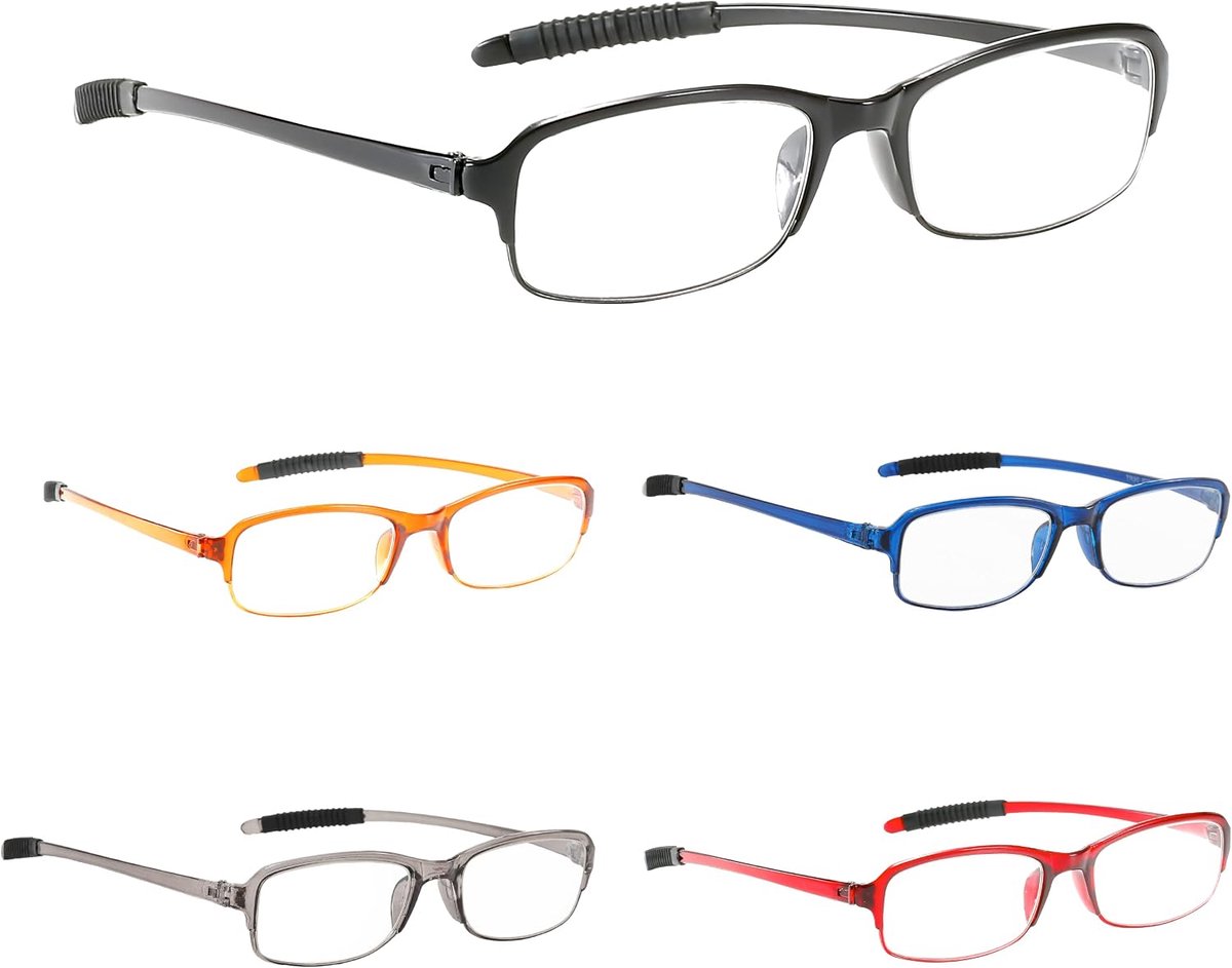 BluOptix Unisex Leesbril (Heren + Dames) Blauwlichtblokkerend, Lichtgewicht, Flexibel, Krasbestendig, Schermtechnologie +1.0,+1.5,+2.0,+2.5,+3.0,+3.5,+4.0