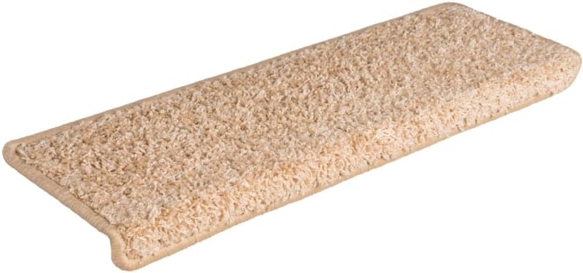 Trapmatten 15 Stuks 65x21x4 cm Goud | 100% Getuft PP, Wasbaar, Dubbelzijdig Kleefband, Geluiddempend, Anti-slip