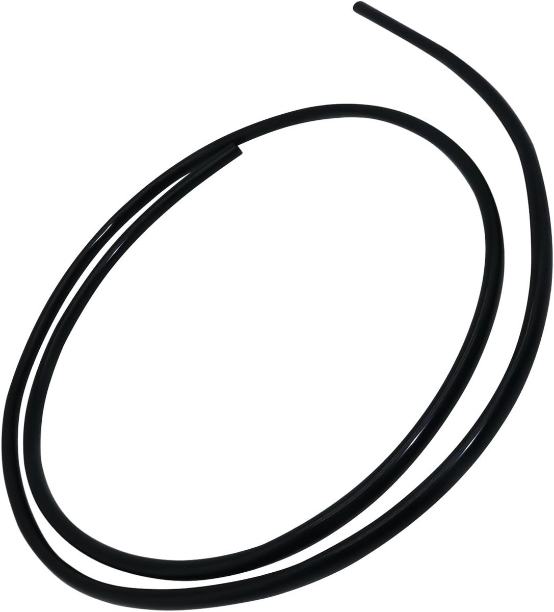 Vacuümslang 3mm ID 9mm OD 3mm wanddikte 1,5 meter (4,9 voet), siliconen vacuümslang voor motor (zwart)