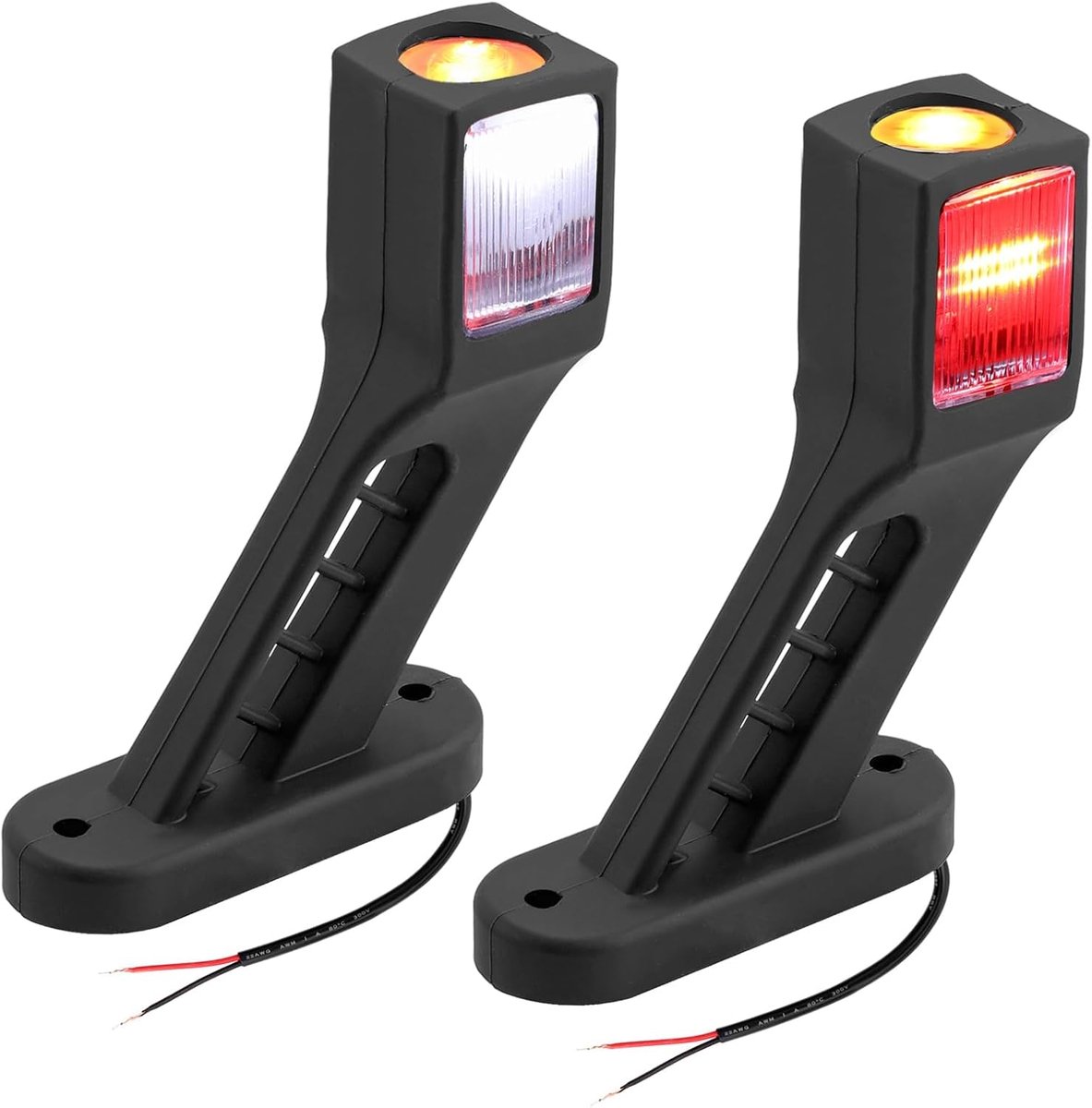 Zijverlichting, 12-30 V, IP65 met E-merkgoedkeuring, wit/rood/barnsteen, voor vrachtwagens en caravans