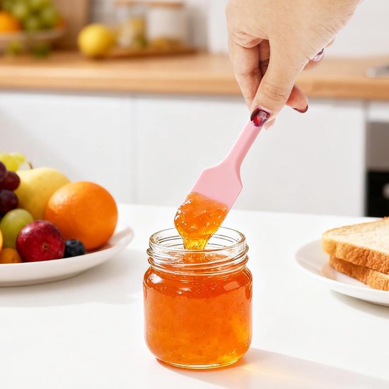 Spatels, Dunne Gebogen Uiteinden voor Schrapen Slanke Schepkop voor Scheppen en Mengen Accessoire for Keuken Potten Cosmetica Smalle Flessen — afbeelding 5