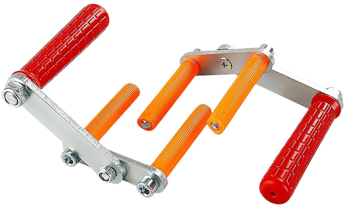 Gipsplaatdrager - Paneeldrager Hefgereedschap - Materiaal Transport - Comfortabele Handgreep - 115 kg Capaciteit - Rood-Oranje