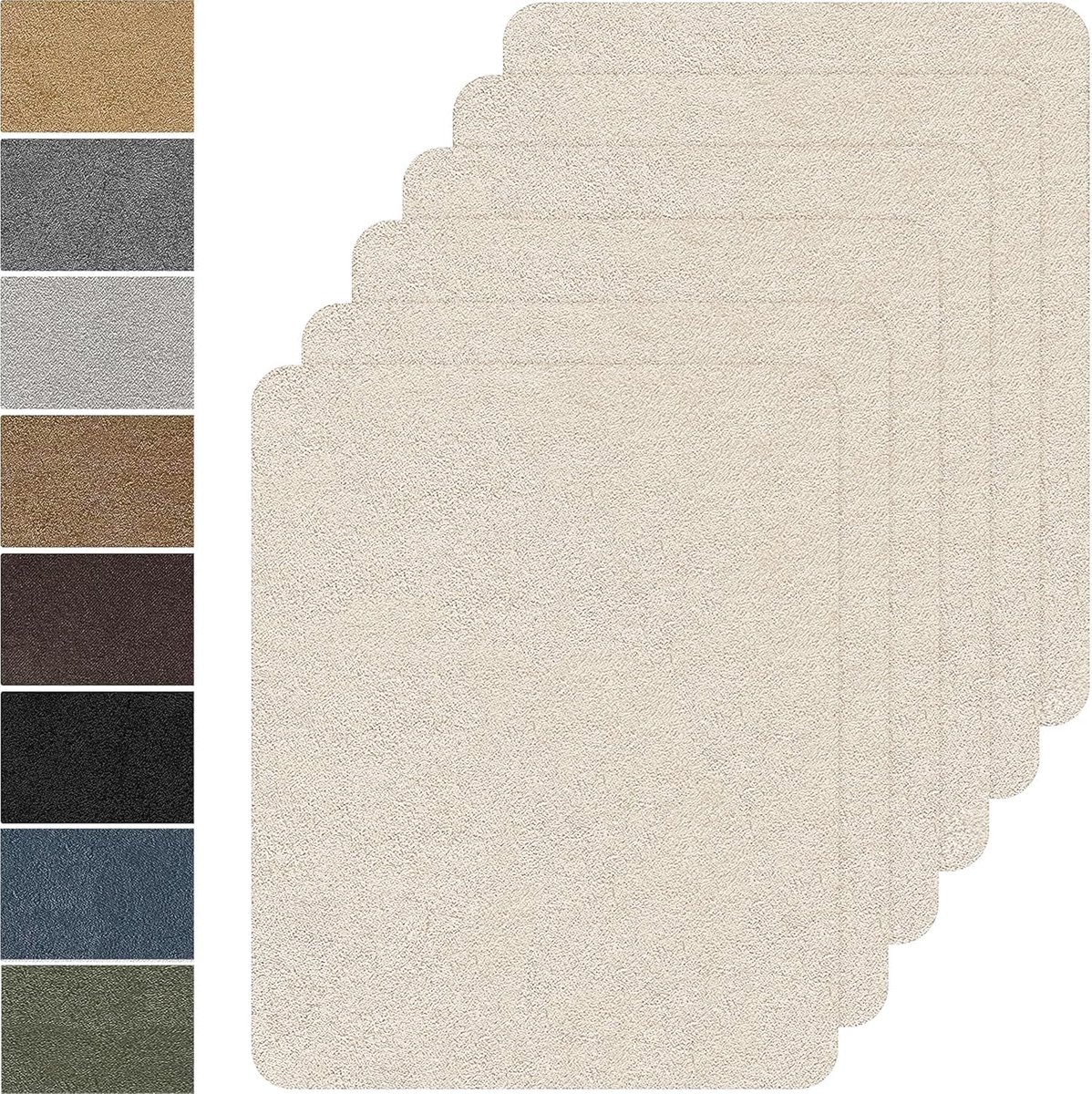 Stof, 20 x 30 cm, microvezelpatches, stoffen reparatiepatches, zelfklevend, fluwelen reparatiepatches voor bank, autostoelen, kleding (eierschaalkleur)