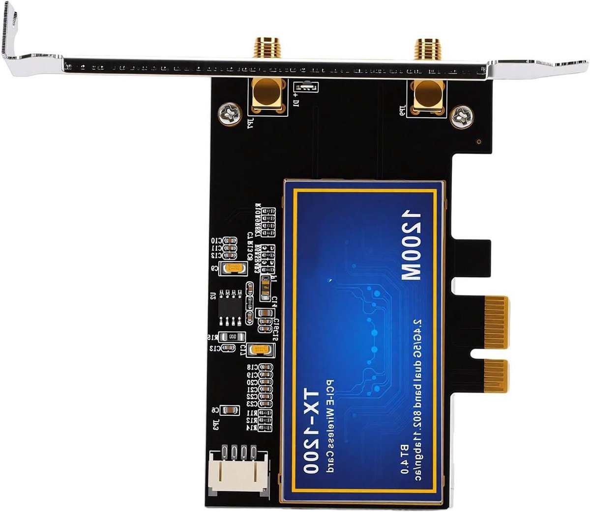 Draadloze Netwerkkaart - WiFi Adapter Bluetooth - Snelle Internetverbinding - Dual Band 5GHz - 2x 8db Antennes - Niet van toepassing