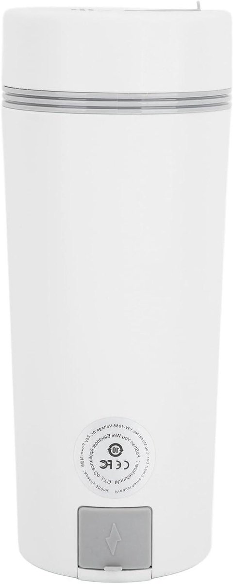 Draagbare Waterkoker - Reisbeker Waterkoker - Onderweg Warme Dranken - Snelle Verwarming - 350 ml - Wit