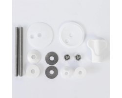 Toiletbril, scharnieronderdelen, wc-dekselbevestiging, reservebeslag en reparatieonderdelen voor houten MDF toiletbril, scharnieren (PJB02)