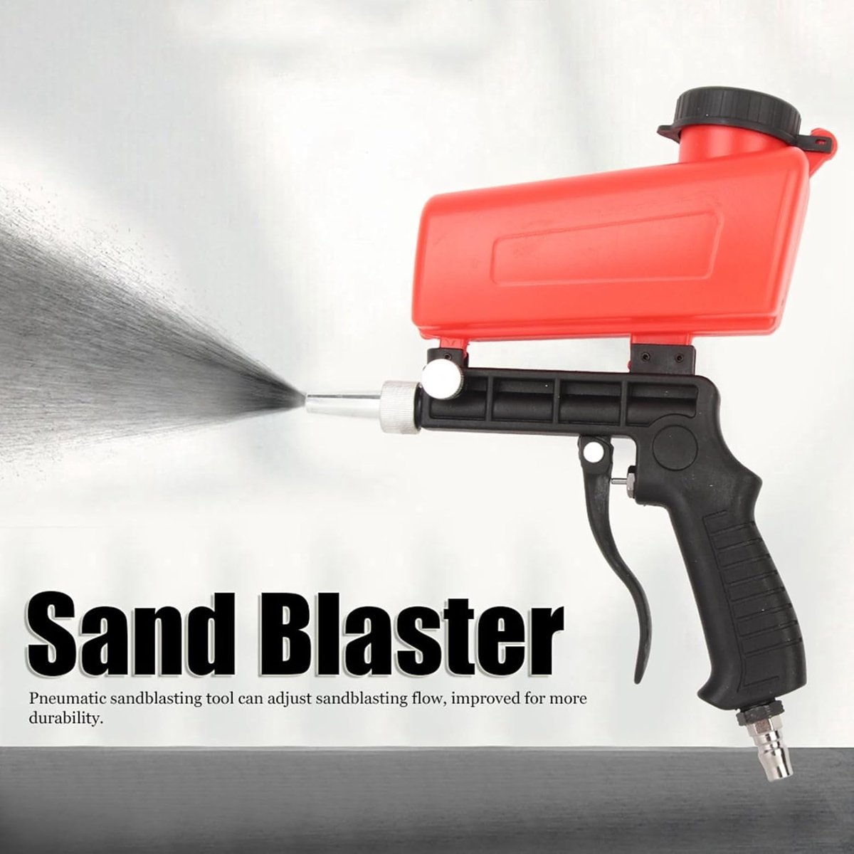 Zandmachine, mini-zandblaster, draagbare pneumatische aluminium zandstraalmachine voor spuitpolijsten