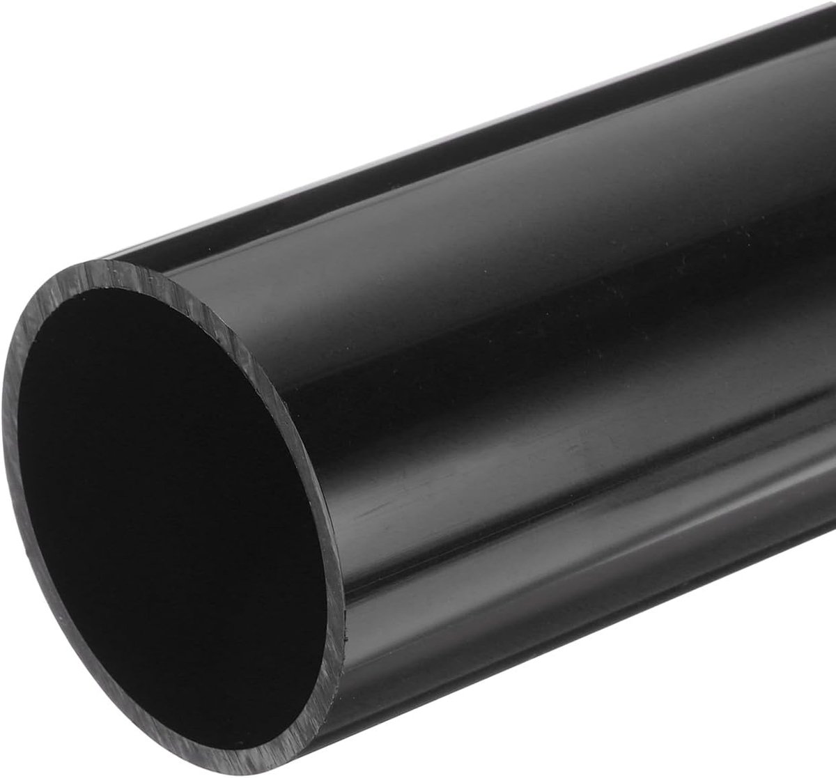 PVC-buis, diameter 67,8 mm, lengte 0,2 m, rond kunststofbuis voor tuin, aquarium, waterleiding, kabelkanaal, ventilatiebuis (zwart)