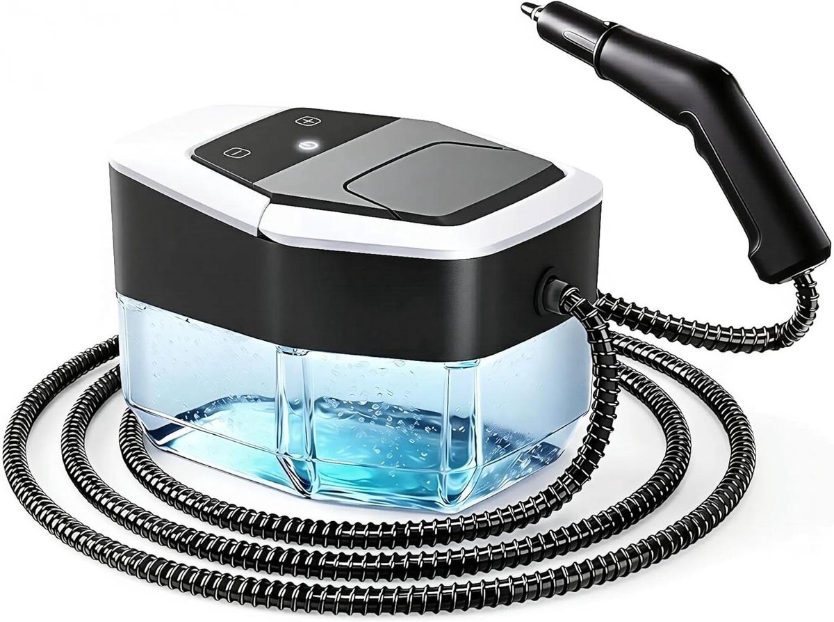 Handstoomreiniger - Stoomapparaat Draagbaar - Dieptereiniging Huis - 6 Stoomstanden - 1800 ml Tank - Witgoud